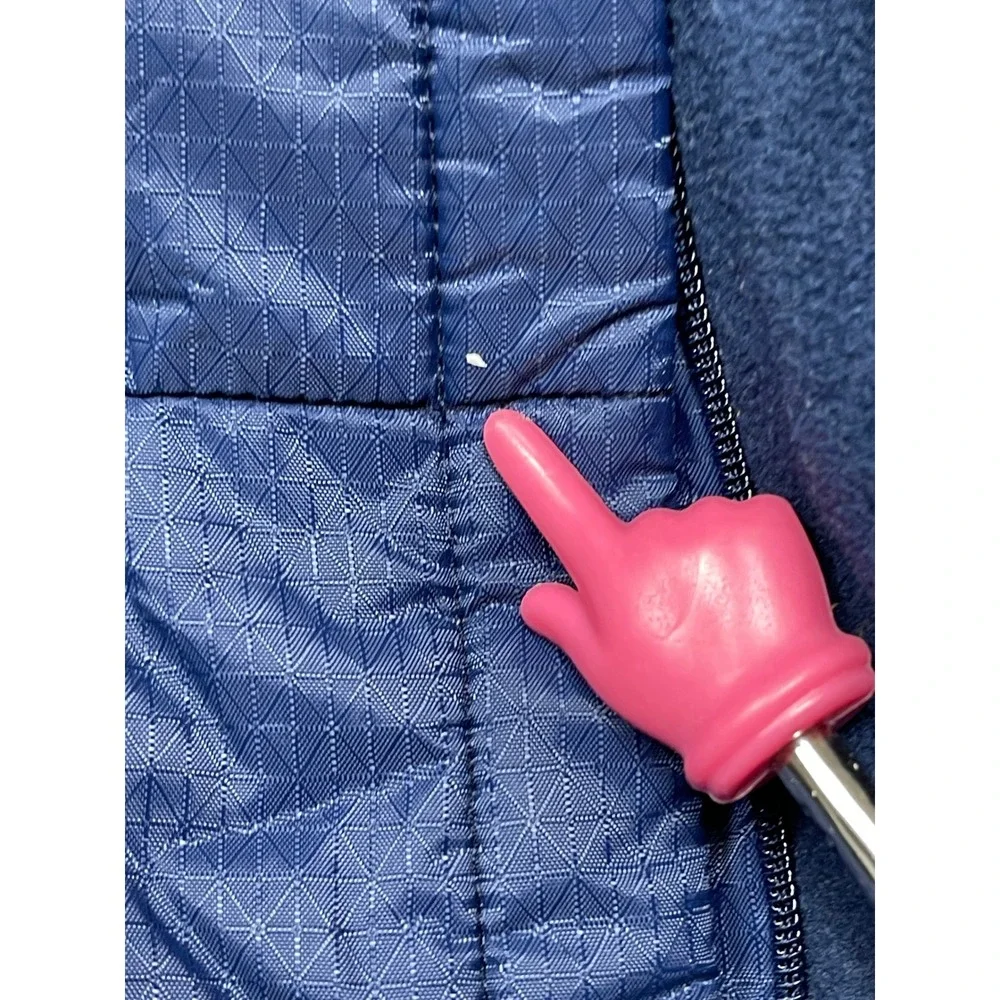 Columbia Hybrid Jacket Polyester Nylon Navy Blue XL (18/20) Youth Boys